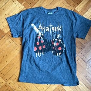 Naruto Shippuden Akatsuki Dark Gray Tee Shirt SZ L